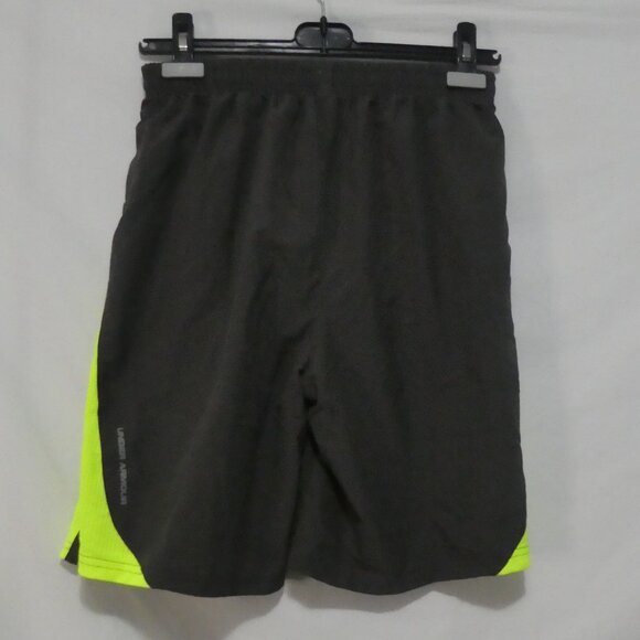 UNDER ARMOUR | medium | Youth Exercise Shorts With Mesh Yellow Side Panels - Picture 2 of 14